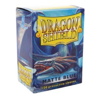 Dragon Shield 100 - Standard Deck Protector Sleeves - Matte Blue - AT-11003