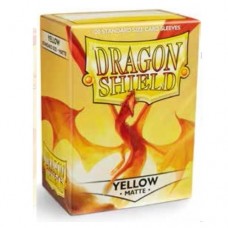Dragon Shield 100 - Standard Deck Protector Sleeves - Matte Yellow - AT-11014