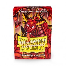 Dragon Shield 60 - Deck Protector Sleeves - Japanese size Matte Crimson - AT-11121