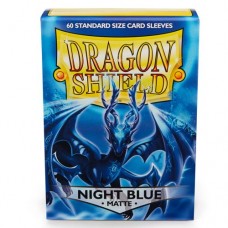 Dragon Shield 60 - Standard Deck Protector Sleeves - Matte Night Blue - AT-11242