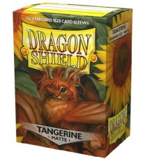 Dragon Shield 100 - Standard Deck Protector Sleeves - Matte Tangerine -  AT-11030