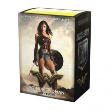 Dragon Shield 100 - Standard Deck Protector Sleeves - Art Matte Justice League - Wonder Woman - AT-16016