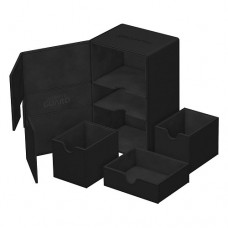 Ultimate Guard 160+ Xenoskin Twin Flip n Tray Deck Case Box - Monocolor - Black - UGD011234