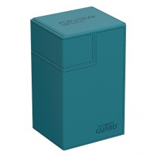 Ultimate Guard 80+ Xenoskin Flip n Tray Deck Case Box - Monocolor Petrol - UGD011223
