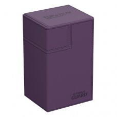 Ultimate Guard 80+ Xenoskin Flip n Tray Deck Case Box - Monocolor Purple - UGD011224